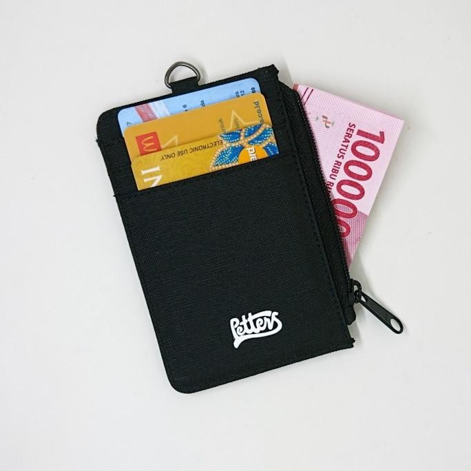 

PROMO / id card holder & Lanyard Adjustable Black Non COD