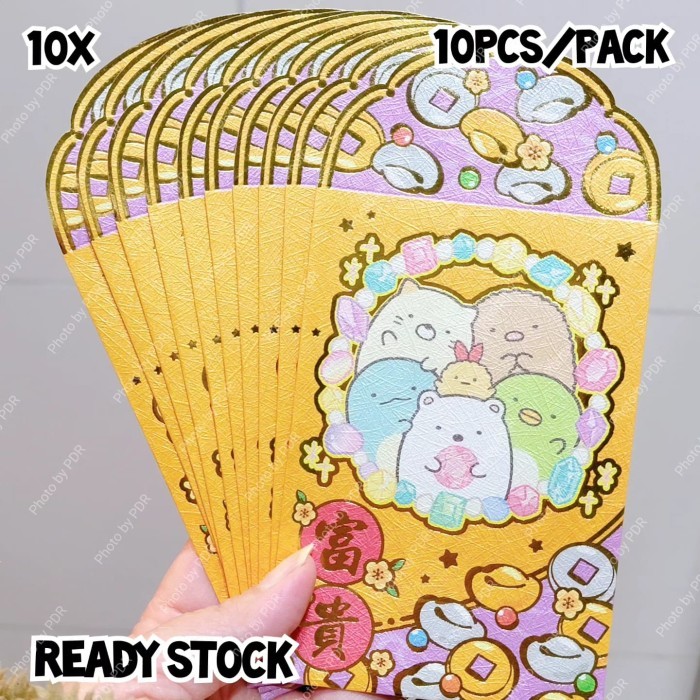 

Amplop Ampao Angpao Sumikko Original Isi 10 Pastel D Ready