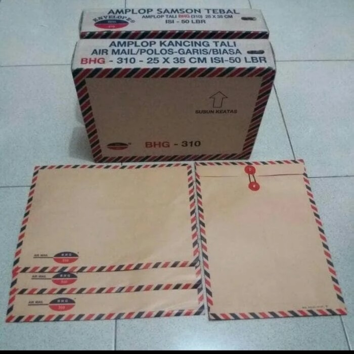 

Amplop Coklat Tali Per Pack Terlaris