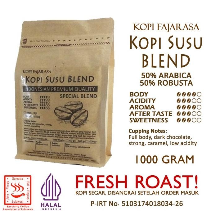 

Kopi Fajarasa Kopi Susu Blend Biji Kopi Espresso Blend 500 Gram