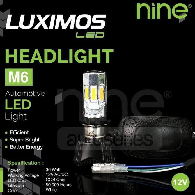 Lampu Led 6 Sisi Luminos Led M6 Eco 9 Universal Semua Motor Bergaransi
