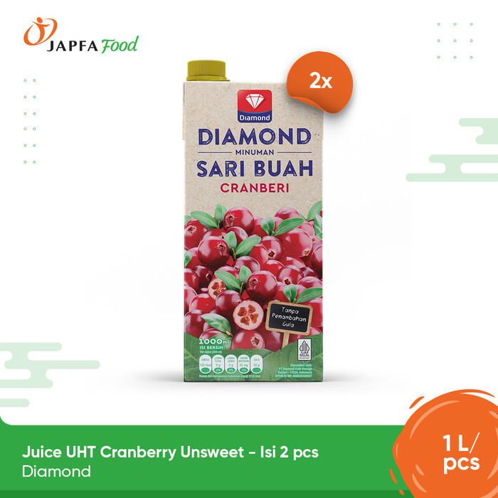 

Diamond Juice UHT Cranberry Unsweet 1L - Isi 2 pcs