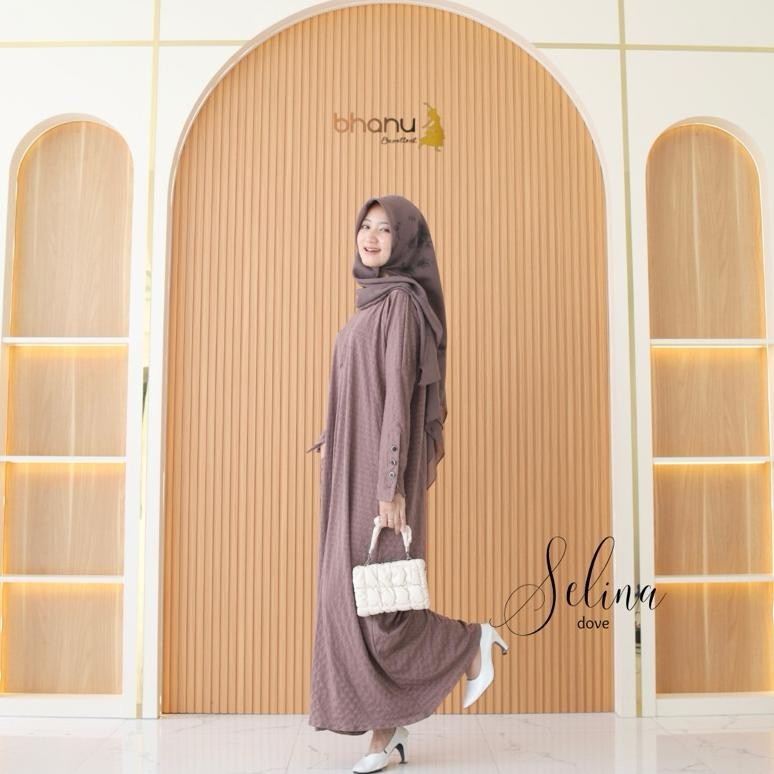 THOMMASU IFABHANU - SELINA LAMBADOR KNIT PREUM ABAYA_GAS_DRESS BY BHANU.EXCELLENT