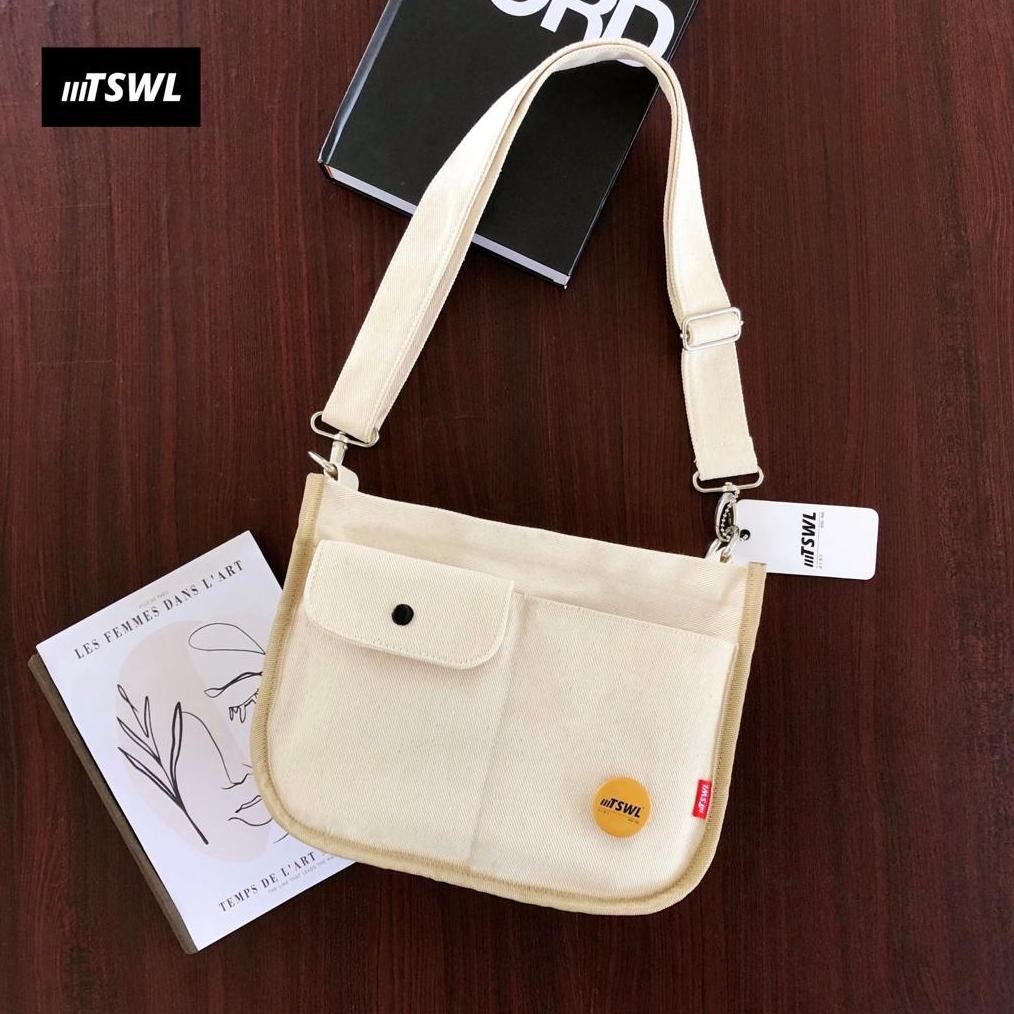 GV23 tas selempang bahu sling shoulder soulder sholder shoulderbag bag kanvas canvas wanita cewek Ha