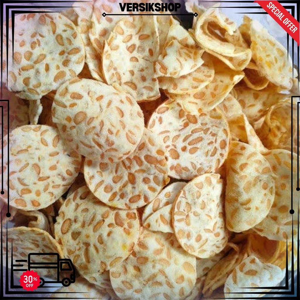 

1Kg Keripik Tempe Sagu Original Renyah Cemilan Snack Zahra D Cod