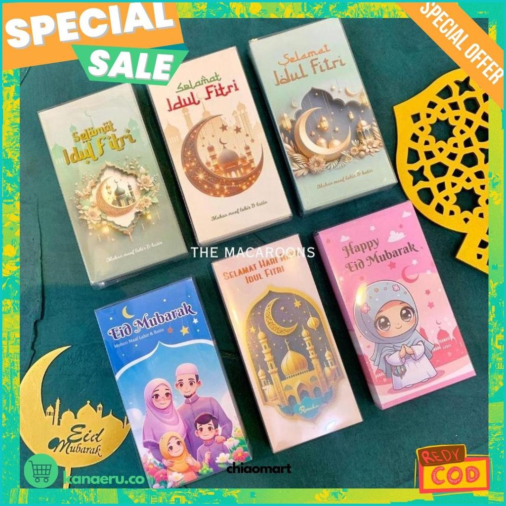 

Amplop Lebaran Mika Panjang Isi 25 Dan 50 - Idul Fitri Angpao Thr Ramadhan - Eid Mubarak - Amplop Murah Premium Kilat