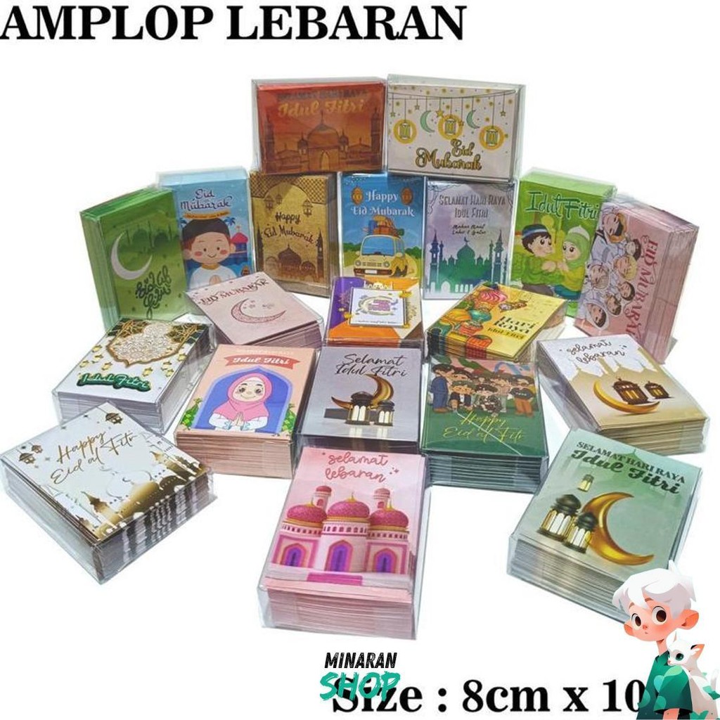 

Amplop Lebaran Hari Raya Idul Fitri 2025 Isi 50 Pcs Lembar Motif Lucu Diskon