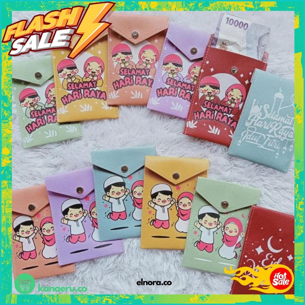 

(Dpt 12Pcs) Amplop Lebaran Potrait Kancing / Angpao Lebaran Lucu Promo