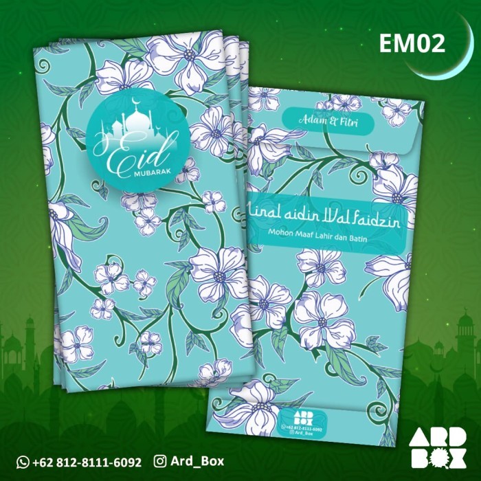 

New! Custom Amplop Lebaran THR Angpao Idul Fitri Angpau Hari Raya EM02 Lebaran