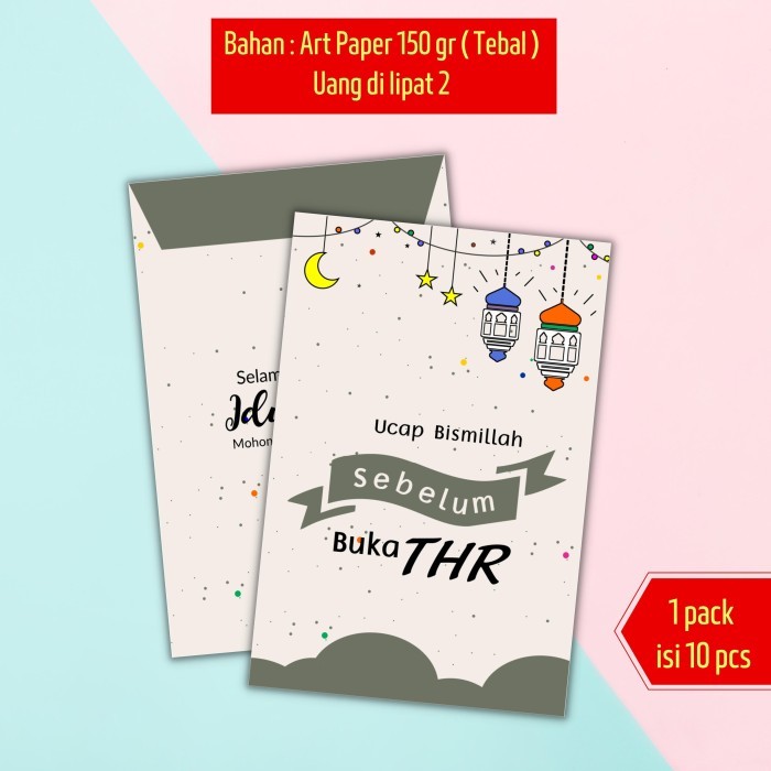 

New! Amplop Lebaran Hari Raya Idul FItri Premium Mewah Kekinian Kertas Tebal Lebaran