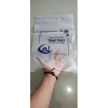 New 50PcsPlastik Beras Zakat/Idul Fitri Sablon Lebaran