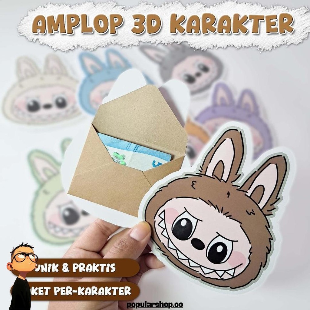 

Amplop 3D Viral Kekinian - Gambar Karakter - Amplop Karakter Lucu Amplop Lebaran Unik Diskon
