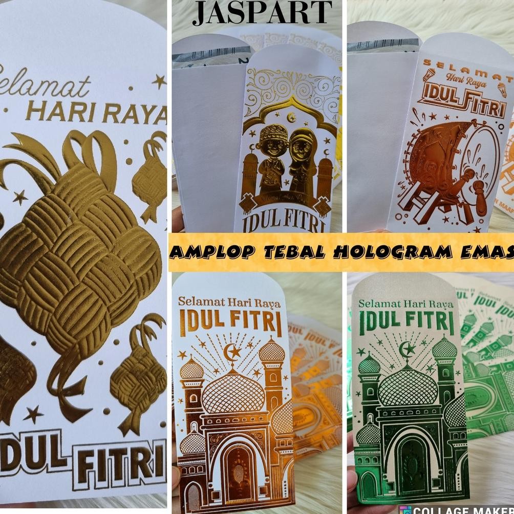 

AMPLOP LEBARAN IDUL FITRI PREMIUM HOLOGRAM EMAS PANJANG