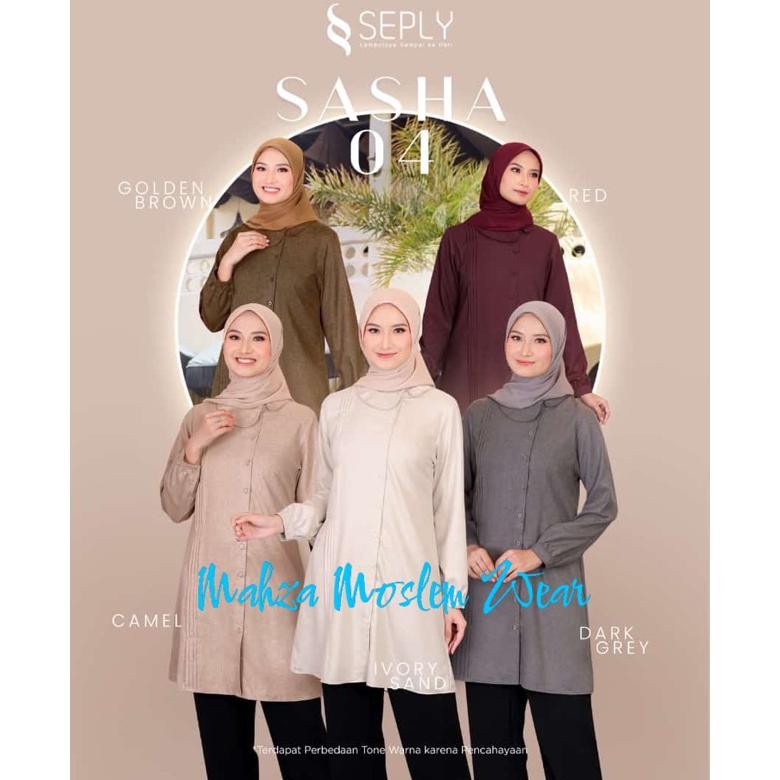 BERKUALITAS SEPLY TUNIK SASHA 04/BLUS MUSLIMAH CASUAL