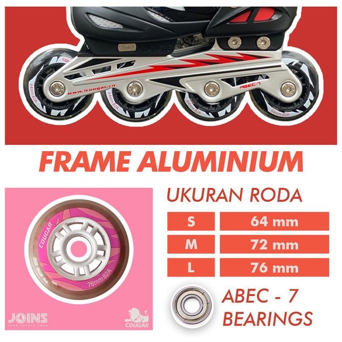 Promo Sepatu Roda Anak Cougar Mzs835L