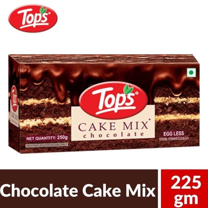 

:>:>:>:>] CAKE MIX CHOCOLATE EGG LESS TOPS 225G (100% Vegetarian) /Bubuk Campuran Kue