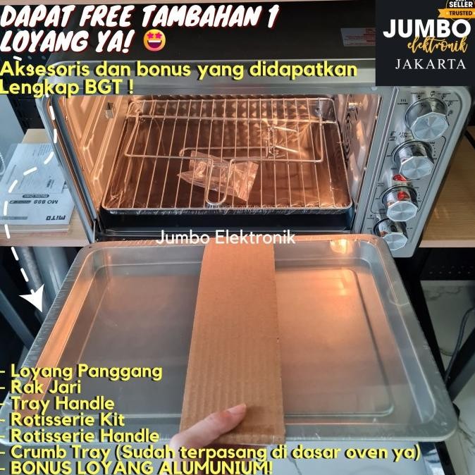 Mito Oven Listrik Mitochiba Fantasy 2 Mo888 Mo 888 Open Low Watt Mito [terbaik]