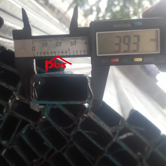 Besi Stall Hollow/Hollo /Holo GALVANIS 20X40 KF (1mm, 1.2mm, 1.4mm, 1.8mm, 2.0mm)