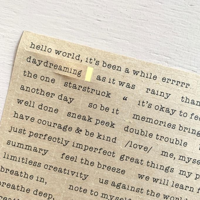 

<<<<<] JOURNALING-Sticker Text Kraft Rustic Vintage Souvenir