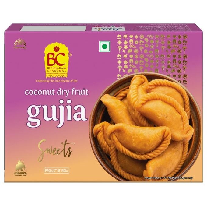 

best produk] COCONUT DRY FRUIT GUJIA BHIKHARAM CHANDMAL 350G / Manisan India