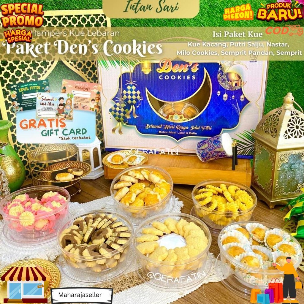 

Paket Bellarosa Berkah Isi 6 Toples Kue Kering Lebaran Idul Fitri 2025 / Paket Kue Kering D Promo 10.10
