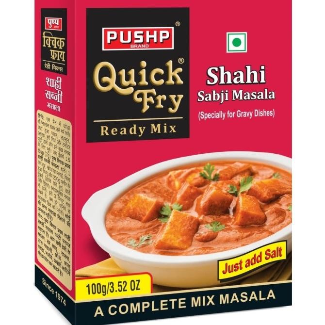 

] SHAHI SABJI MASALA QUICK FRY PUSHP 100G / Ready Mix / Siap Masak