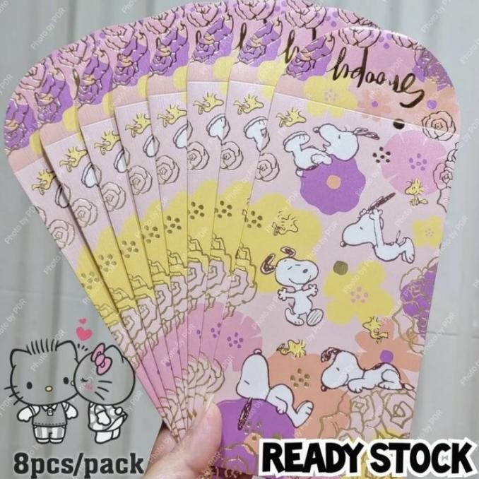 

Sale Amplop Ampao Angpao Peanuts Original Isi 8 Snoopy Pastel