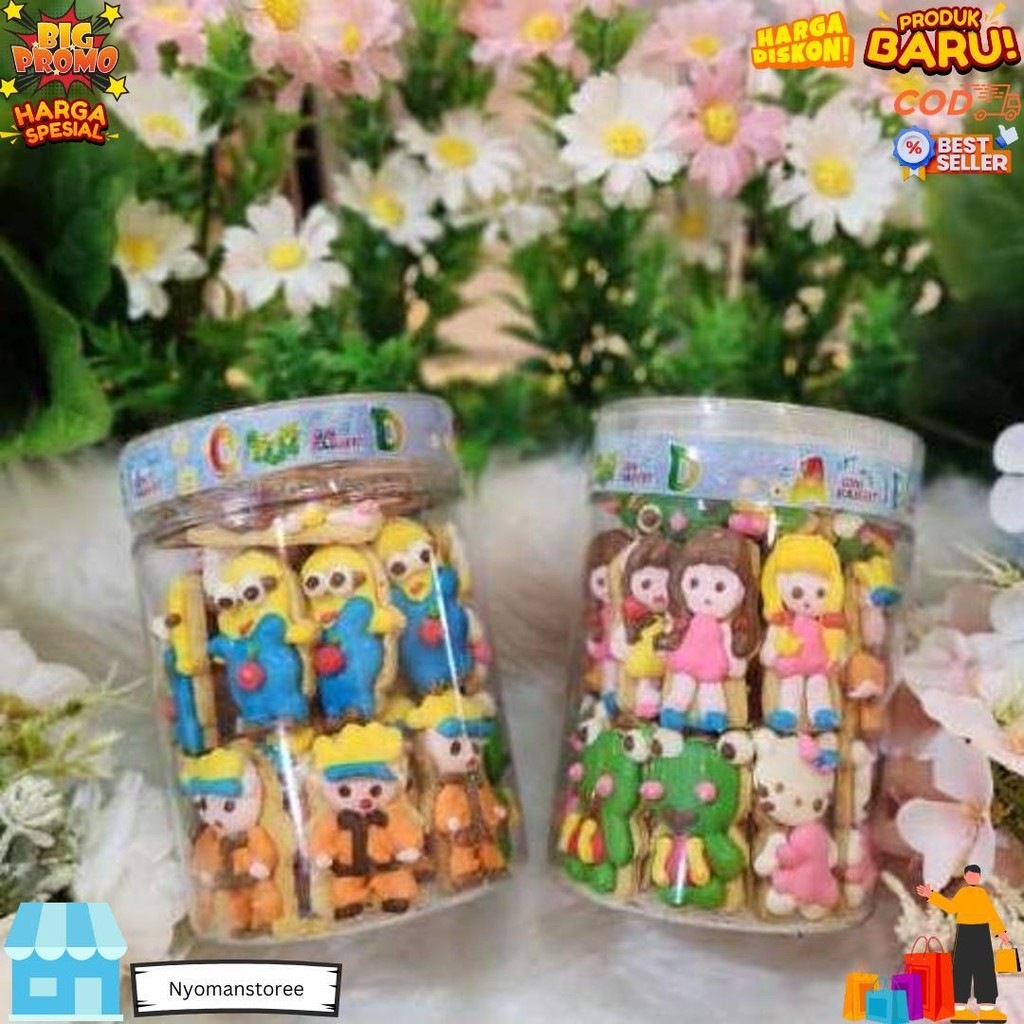 

Kue Karakter Lucu Aneka Warna / Cookies Karakter Toples / Kukis Boneka Kue Kering Lebaran Aneka Karakter D Best Seller