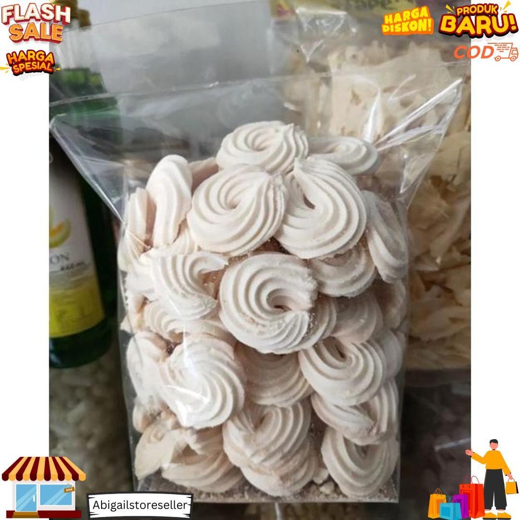 

Cod 1 Kg Kue Semprit Sagu Santan Susu Larut Lumer Prull Lembut D Best Seller