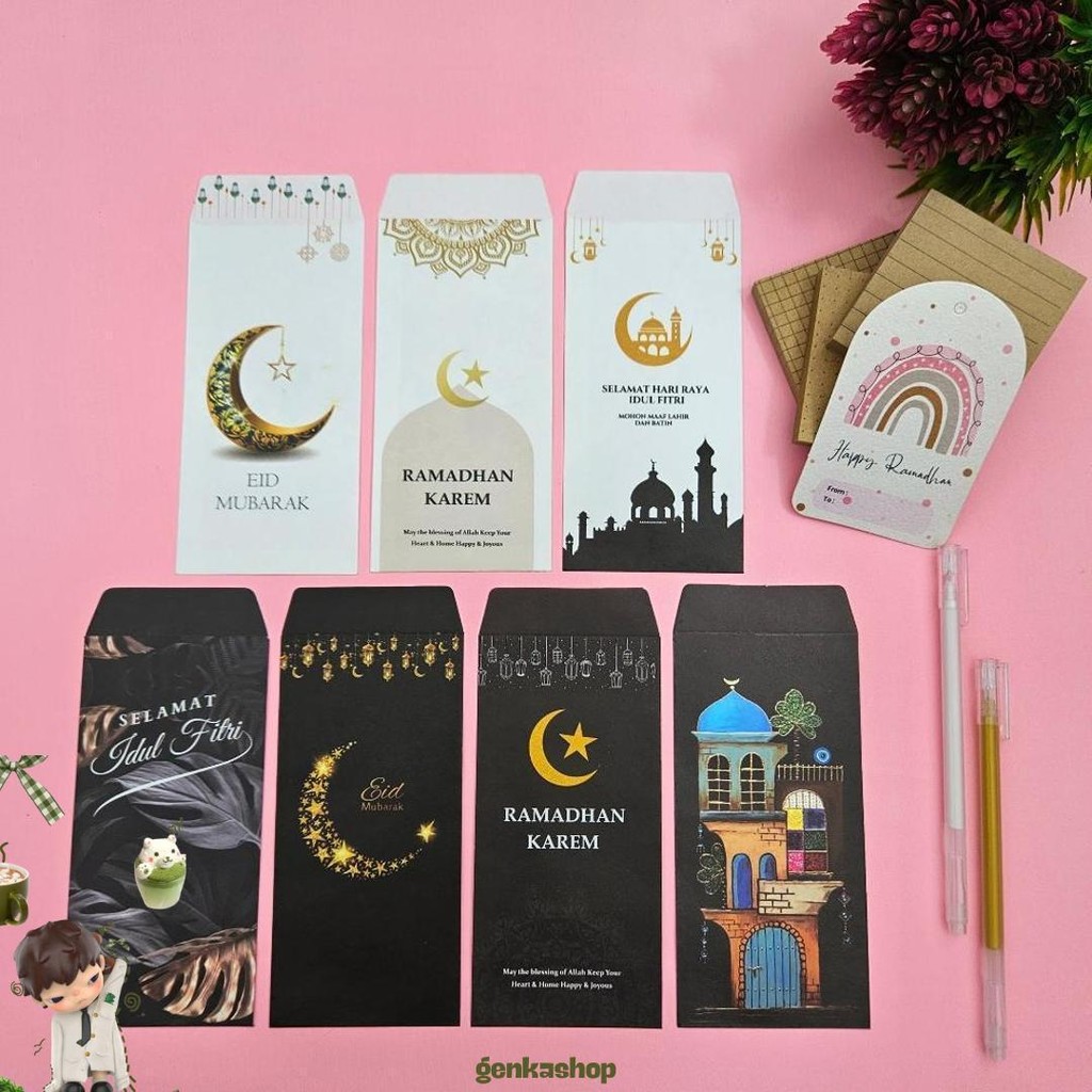 

[ Isi 30 Pcs ] Amplop Lebaran Panjang/Angpao Lebaran/Amplop Lebaran Aesthetic/Amplop Thr Idul Fitri 2025 Cod
