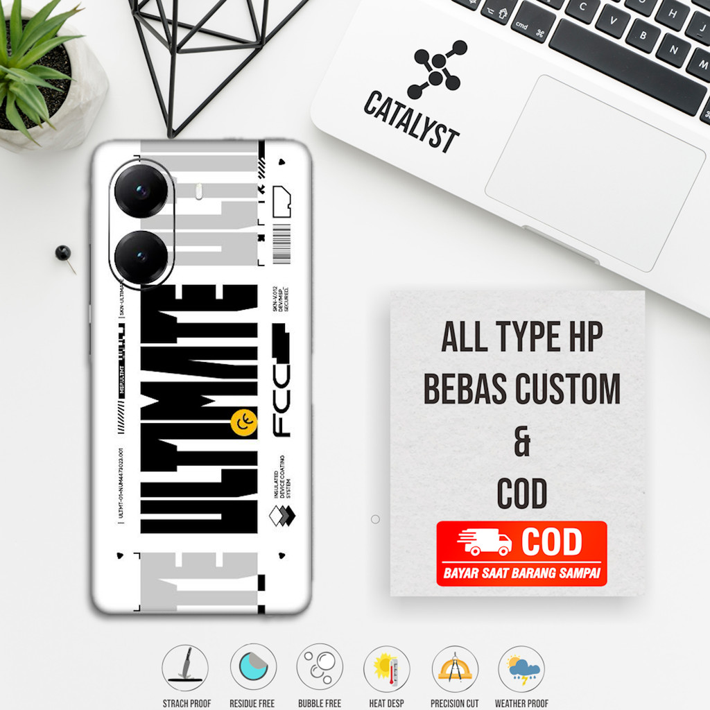 (Buy 1 Get 2) Garskin Skin Poco X7 Pro 5G Fullbody ULTIMATE Kode - f9l - Bisa custom - Sticker Case