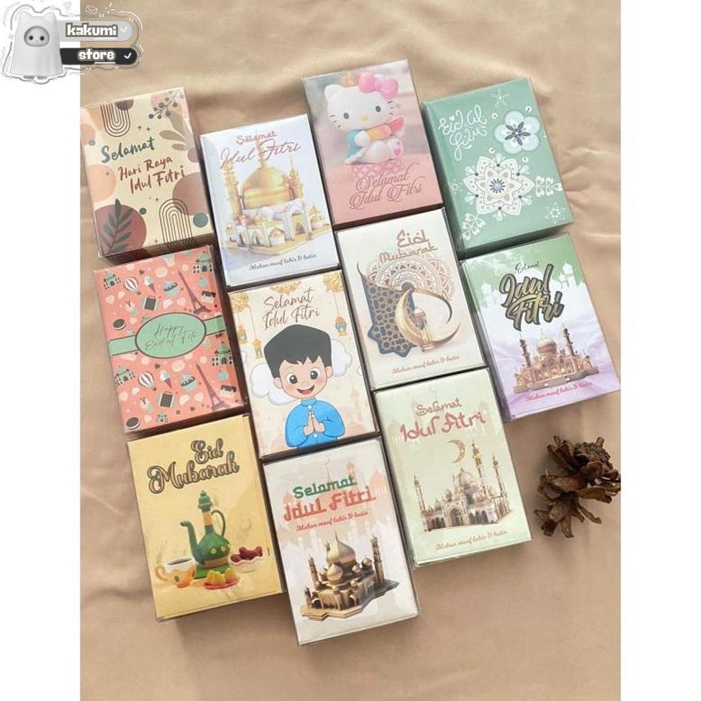 

Amplop Lebaran 50Pcs Motif Lucu Kemasan Mika Cod