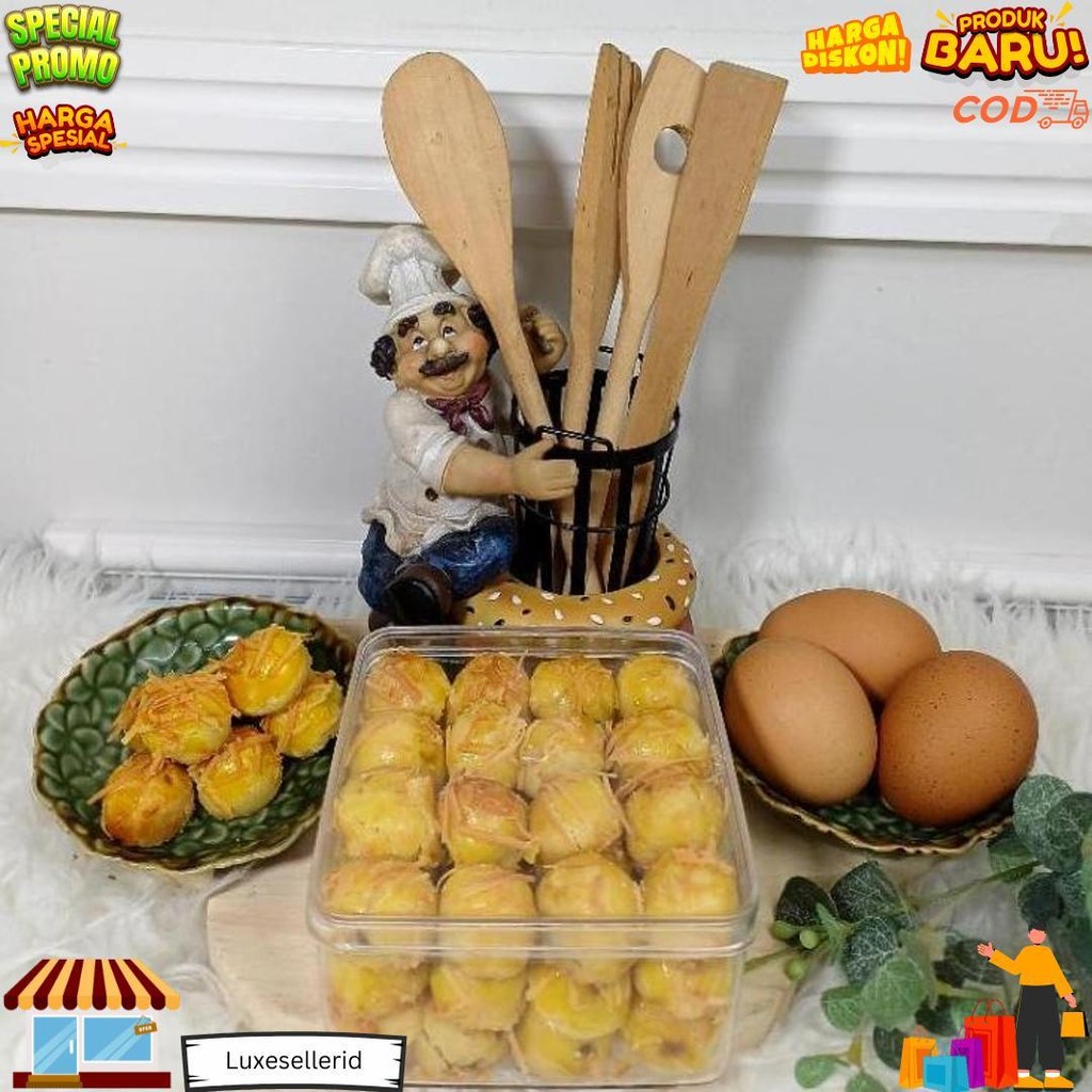 

Kue Kering Nastar / Keju / Putri Salju / Coklat Mede / Sagu Keju 300Gr D Promo 10.10