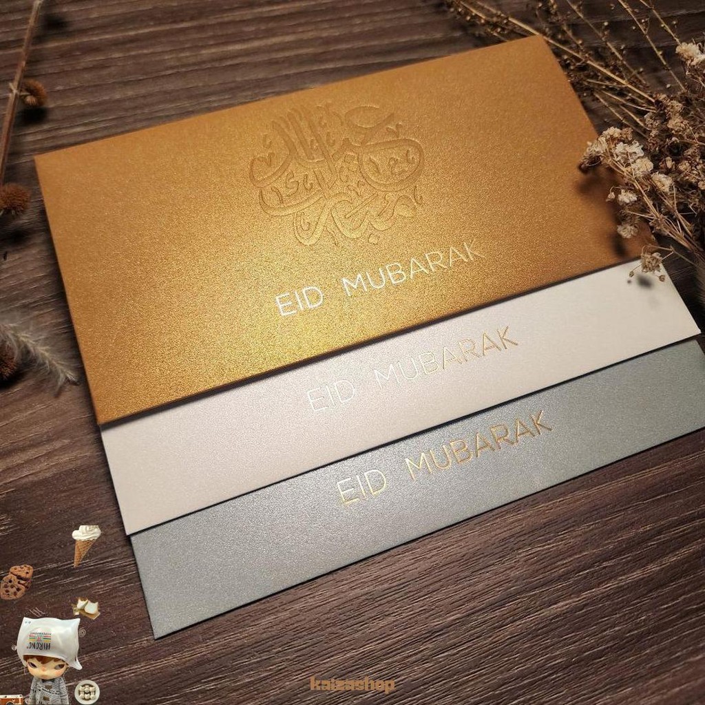

Amplop Uang Idul Fitri Horizontal Besar 9.5X18.5Cm/ Angpao Eid Mubarak Fancy/ Angpau Lebaran (Isi 10 Pcs) Cod