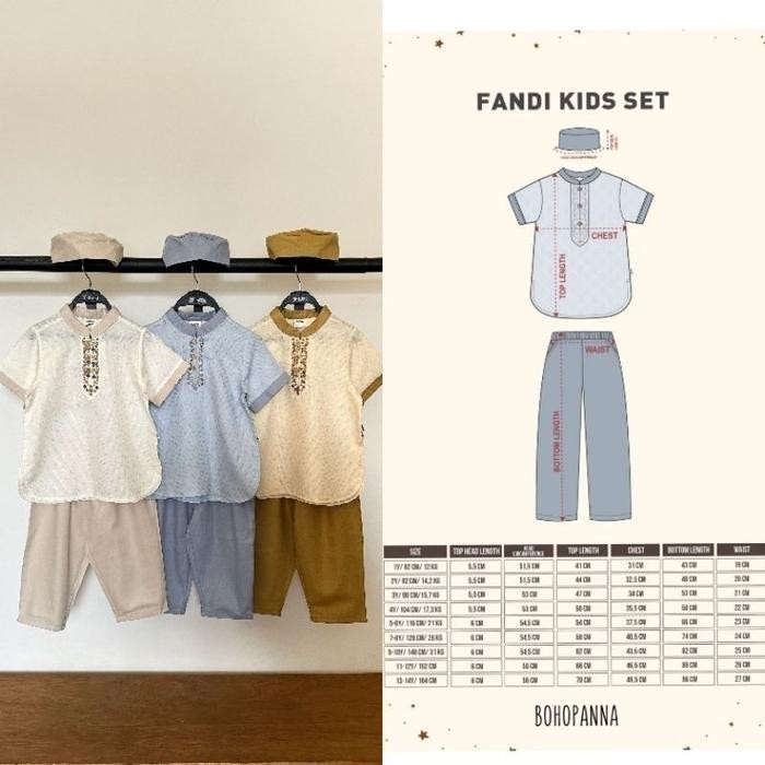 

New! BOHOPANNA - FANDI KIDS SET BOHOPANNA - FANDI BABY SET - FANDI DADDY TOP - BAJU KOKO ANAK - SETELAN BAJU IDUL FITRI ANAK - PAKAIAN MUSLIM ANAK - BAJU MUSLIM DEWASA KODE 749 Lebaran