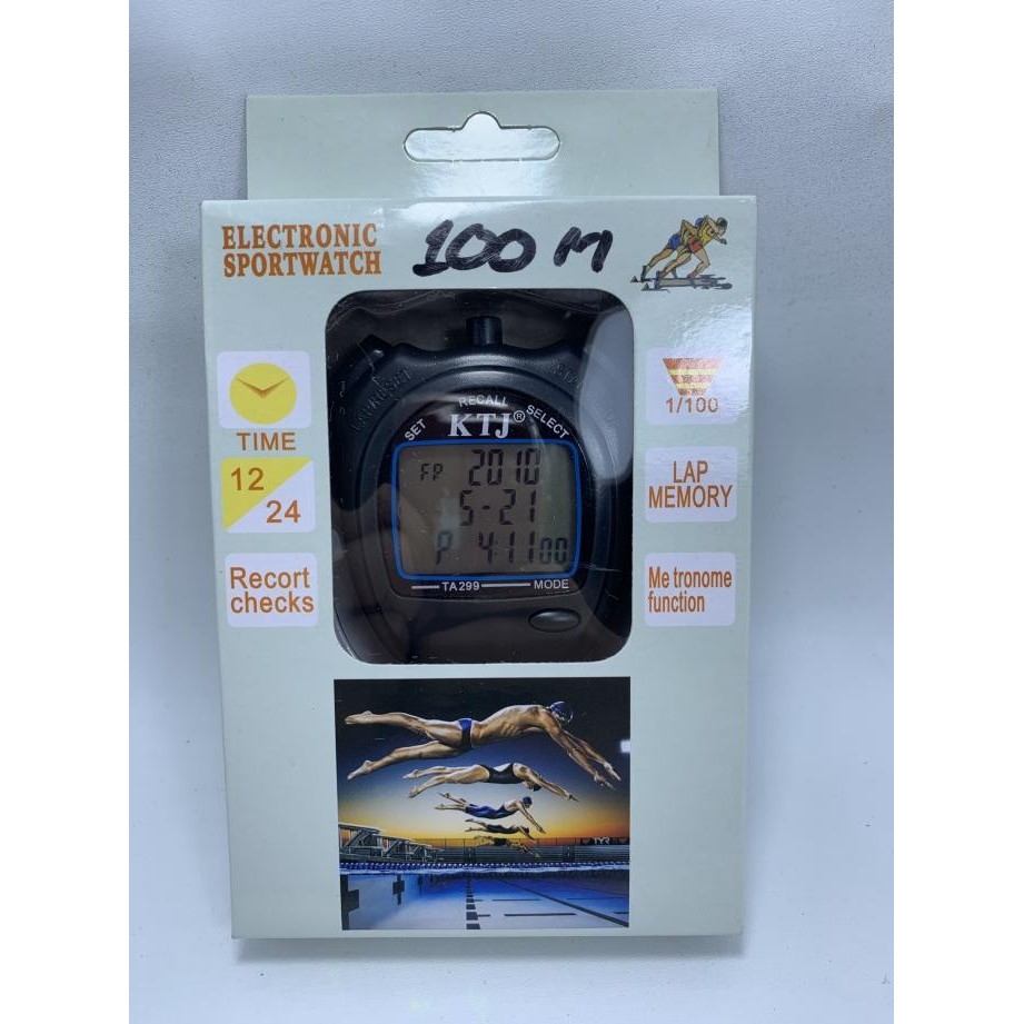 TERBARU - Stopwatch Digital 100 Lap Memories Finish / Alat Pengukur Waktu KTJ
