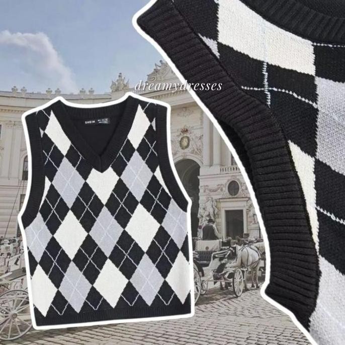 Set 53 Vintage - One Set (Vest, Pashmina, Rok, Kemeja) Setelan Perempuan One Set Wanita Korean Style