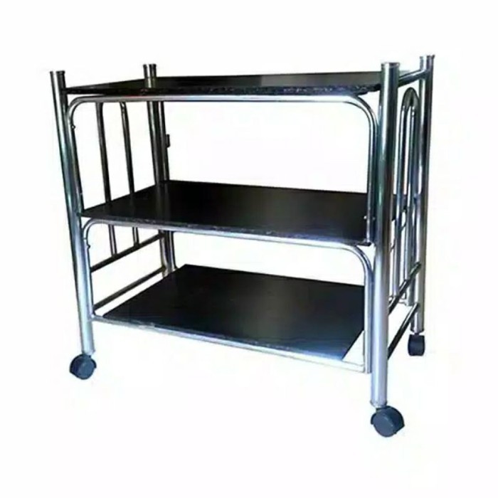 MEJA TV BESI RAK TV BESI MEJA OVEN RAK SUSUN MEJA TV DORONG MEJA MURAH