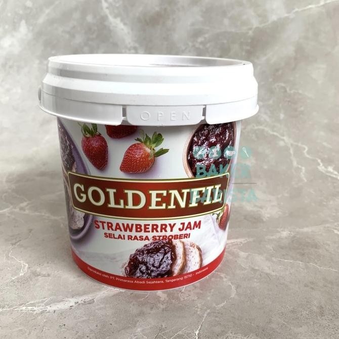 

*#*#*#] Goldenfil strawberry jam 1kg selai stroberi golden fil