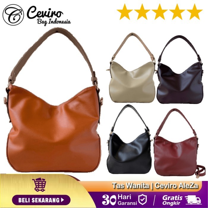 Ceviro Aleza Tote Bag Tas Bahu Tas Kantor Wanita Camel