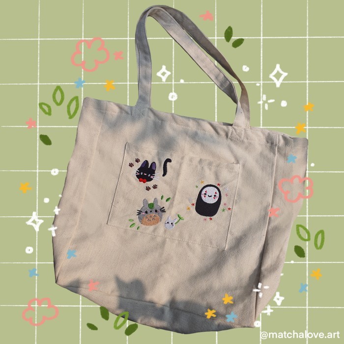Ghibli totebag (with finger extention)