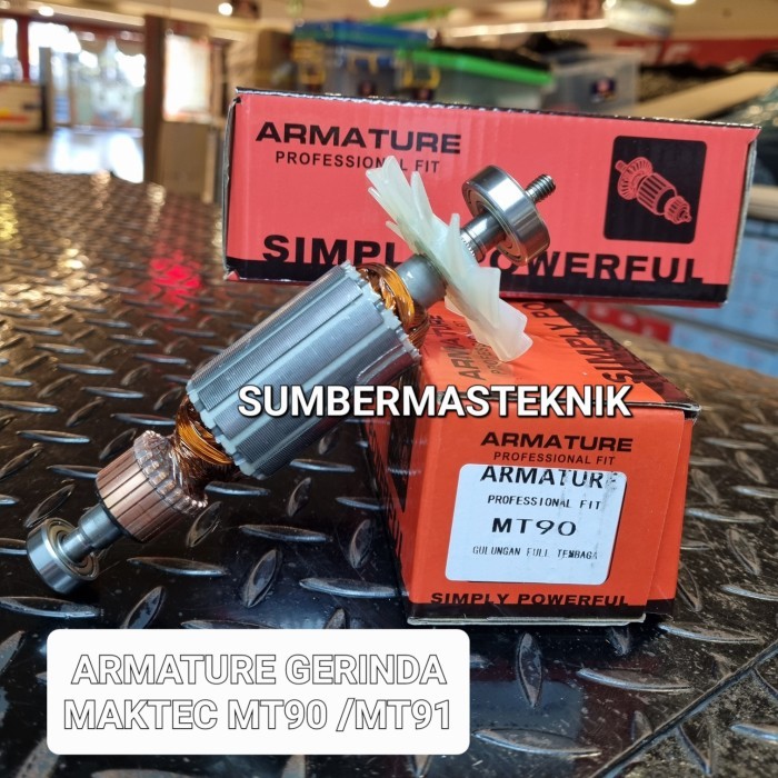 STOK TERBARU ARMATURE MT90 MAKTEC ANGKER GERINDA MAKTEC MT 90 ROTOR MAKTEC MT90