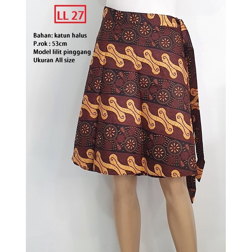BAWAHAN BATIK ROK BATIK LILIT PENDEK Sienna