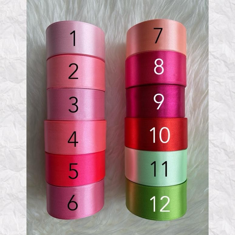

An85 Pita Satin 1 1/2 INCH / 4 CM 25 YARD (BRAND SAKURA) Berkualitas