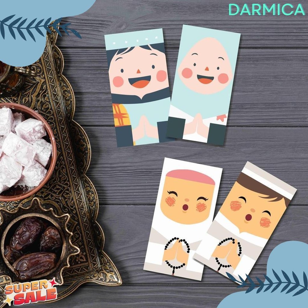 

6 Pcs Amplop Lebaran Idul Fitri Lucu / Amplop Thr Lebaran Karakter Anak Ready Stock Diskon Setengah Harga