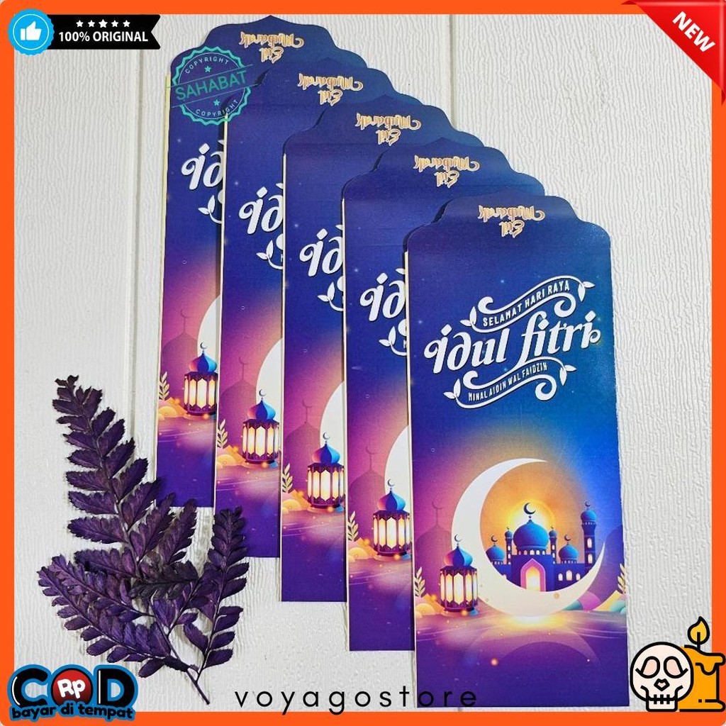 

100 Pcs Amplop Lebaran Idul Fitri Motif Masjid Ukuran Besar / Amplop Masjid Terbaru 2025 Diskon