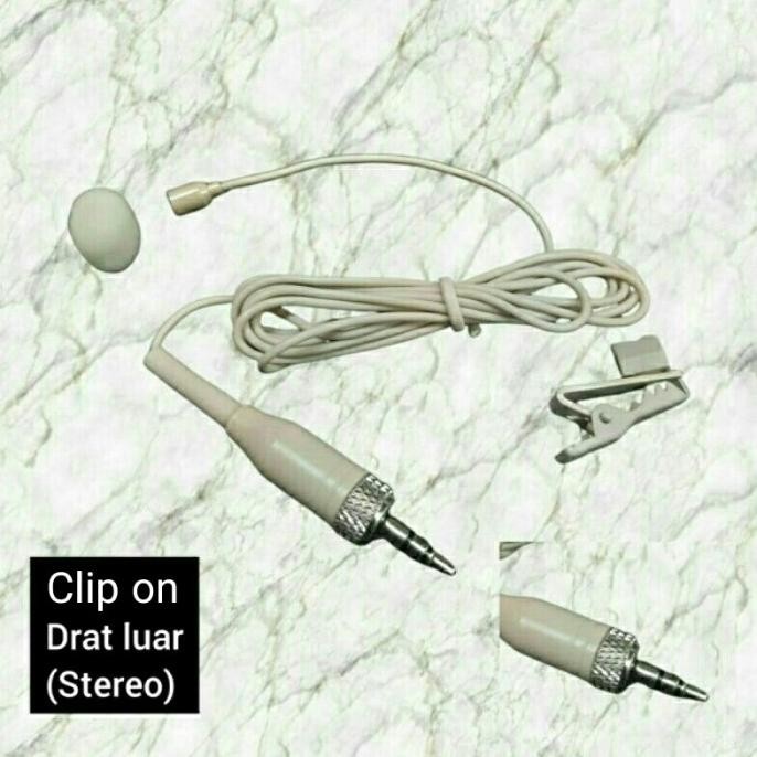 MIC JEPIT/CLIP ON MINI KABEL JACK DRAT LUAR STEREO ORIGINAL DAN TERPERCAYA