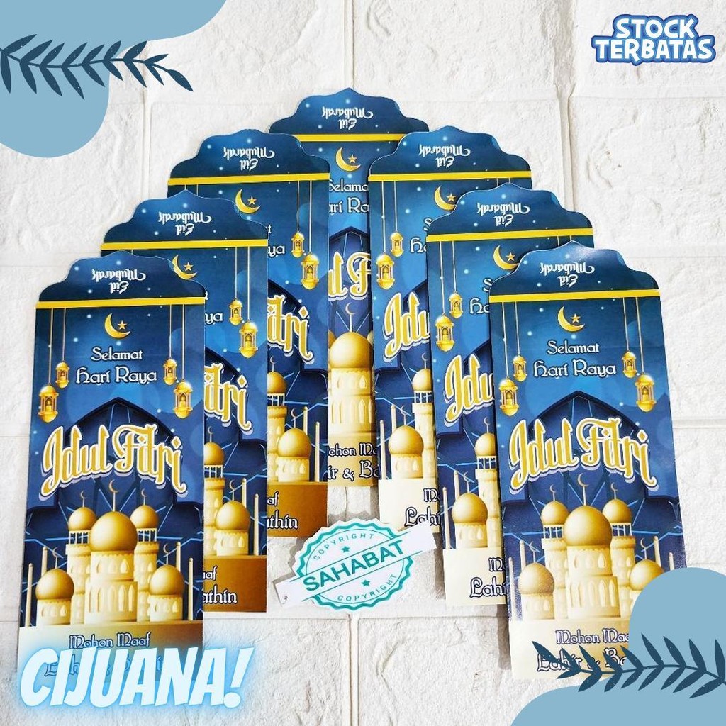 

[ 100 Pcs ] Amplop/Angpau Lebaran Idul Fitri Motif Masjid/Uang Dan Atm Ukuran Panjang Isi 100 Pcs Terlengkap Dan Termurah