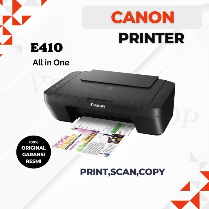 TERBARU - CANON PRINTER PIXMA E410 ALL IN ONE / PRINTER CANON E 410 MULTIFUNGSI
