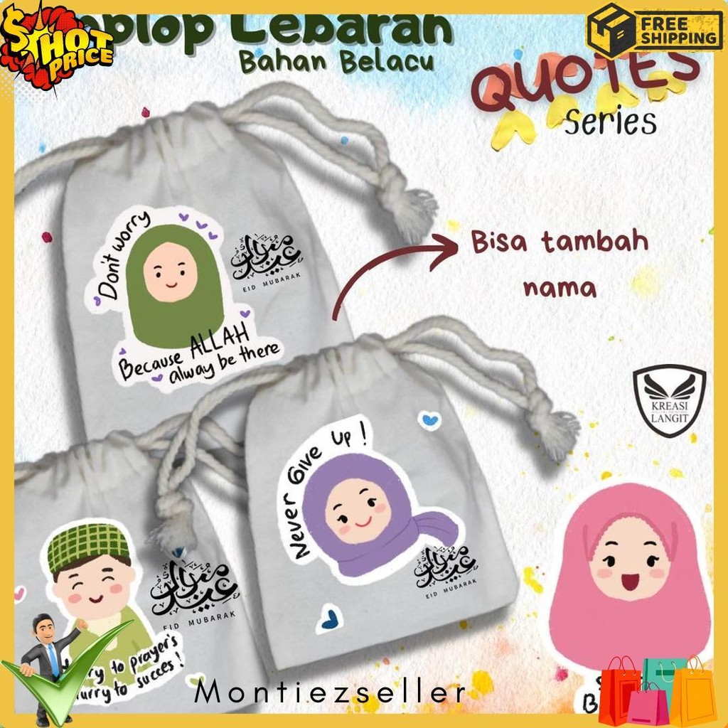 

Pouch Serut Angpao Edisi Lebaran | Amplop Lebaran | Angpau Lebaran | Bisa Input Nama Dan Tulisan Terlaris! Produk Ini Banyak Dicari